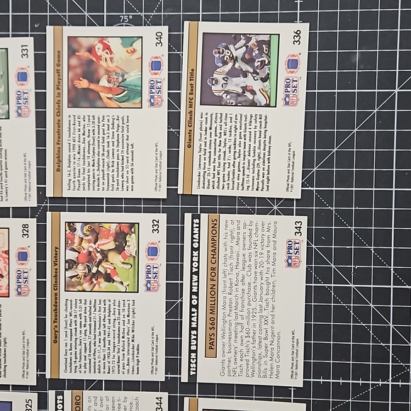 10 card lot of 1991 Pro Set '1990 Replay' and 'NFL Newsreel' cards NEAR MINT! - Picture 10 of 12